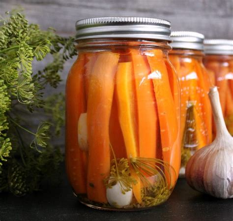 Pickled Carrots with Dill and Garlic - Dish 'n' the Kitchen