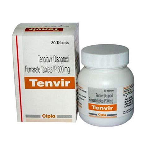 Tenvir Tenofovir Disoproxil Fumarate Tablet, Cipla Ltd, Prescription, Rs 1551 /bottle | ID ...