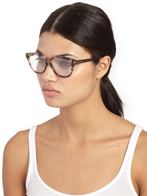 Lyst - Tom Ford Butterfly Optical Glasses in Pink