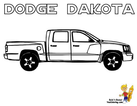 Dodge Dakota Truck Coloring at YesColoring | Truck coloring pages, Coloring pages, Custom ford ...