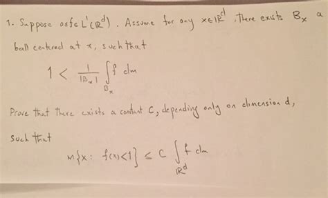 Solved (Lebesgue integration, differentiation and | Chegg.com