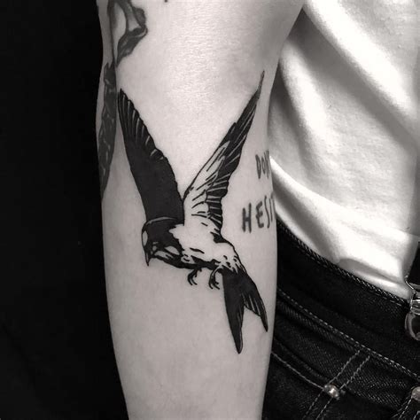 Black And White Bird Tattoos • Half Sleeve Tattoo Site