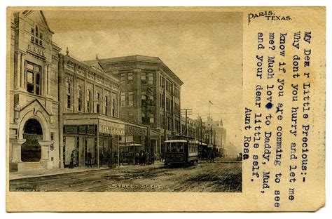 Street Scene, Paris, Texas - The Portal to Texas History