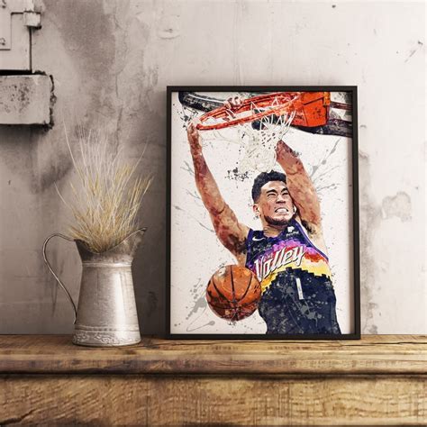 Devin Booker Poster Phoenix Suns Wall Art Printable Digital - Etsy