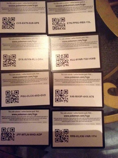 pokemon TCG codes part 3 : pokemon