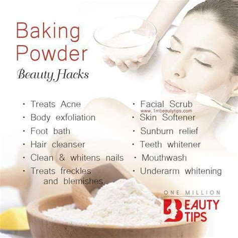 Baking powder | Hair cleanser, Body exfoliator, Acne facial scrub