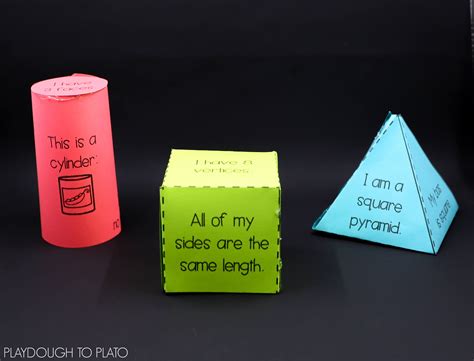 3D Shapes Activity Pack - Playdough To Plato