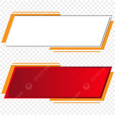 Banner Header Design Vector Hd PNG Images, Ppt Text Box Header Vector Frame Banner Design Book ...