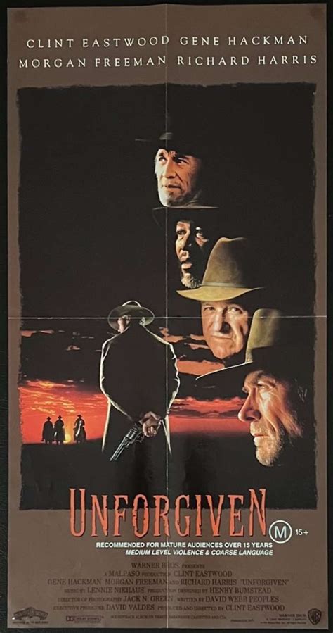 All About Movies - Unforgiven Poster Original Daybill 1992 Clint ...