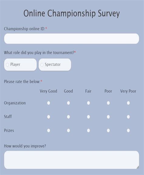 Training Needs Assessment Survey Template | 123 Form Builder