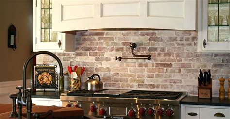 Brick Tile Backsplash Kitchen