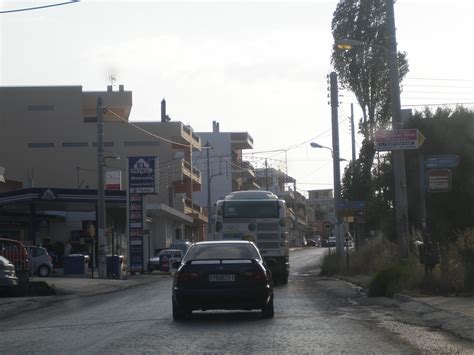 The main road of Spata Photo from Spata in Athens | Greece.com