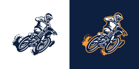 motocross logo vector 12619136 Vector Art at Vecteezy