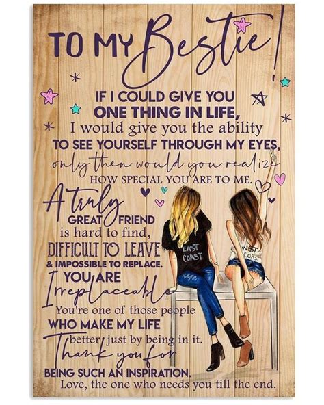 Customized To Be My Bestie If I Could Give You One Thing In | Etsy ...