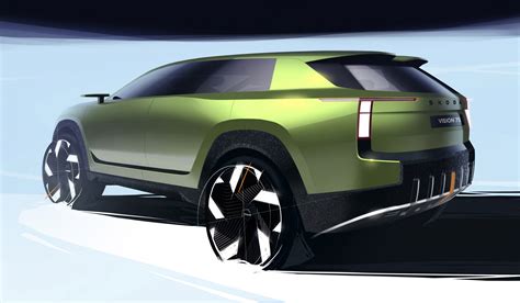 First exterior sketches of SKODA VISION 7S