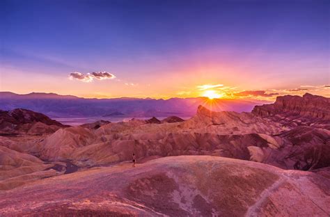 Sunset at Zabriskie Point - Death Valley National Park