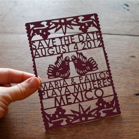 Papel Picado Wedding Invitations from Avie Designs