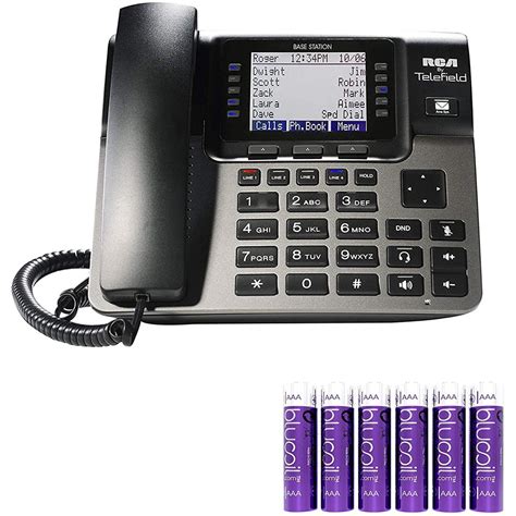 rca u1100 unison wireless deskphone - 4 line phone systems for small business with digital ...