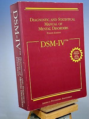 Dsm Iv Diagnostic Statistical Manual, First Edition - AbeBooks