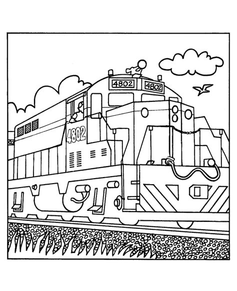 Train Engine Coloring Page - social anxiety motivational quotes