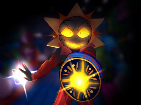 a cartoon character holding a clock with glowing eyes and an evil look ...