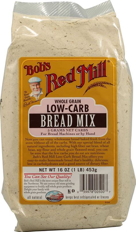 Bob's Red Mill Low-Carb Bread Mix. This is ok but for the price I'd just as soon make my own ...