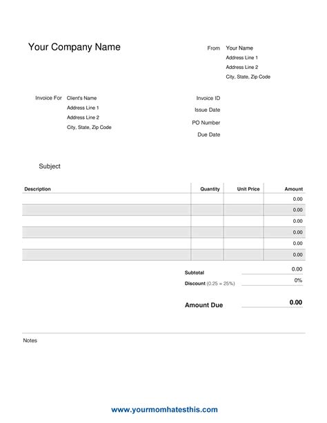 One must know on Business Invoice Templates