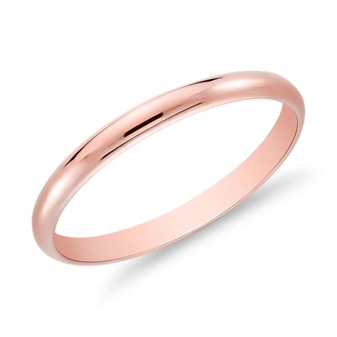 Classic Wedding Ring in 14k Rose Gold (2mm) | Blue Nile