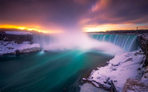 Download Winter Nature Niagara Falls 4k Ultra HD Wallpaper