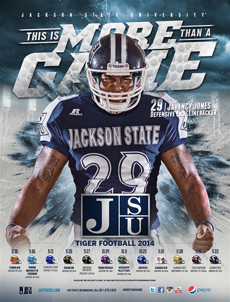 2014 Jackson State University Football Poster on Behance