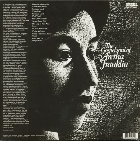 Aretha Franklin LP: The Gospel Soul Of Aretha Franklin (LP) - Bear Family Records