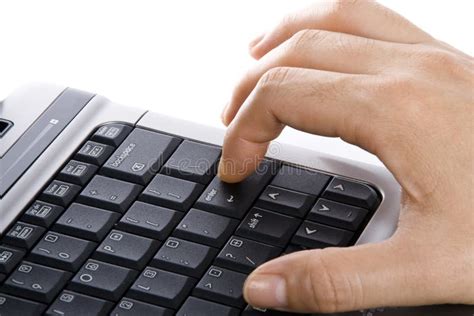 Press keyboard stock photo. Image of finger, email, hardware - 5880638