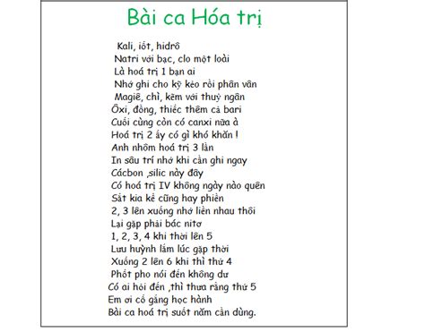 Bài Ca Hóa Trị Lớp 9: Hành Trình Khám Phá Vẻ Đẹp Hóa Học – Thủ Thuật 5 Sao