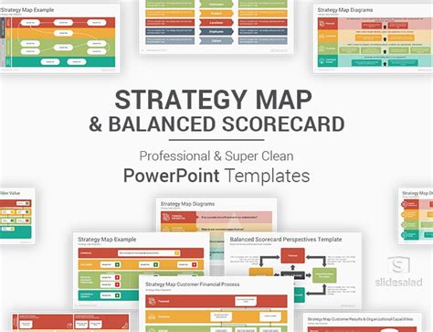 Strategy Map and Balanced Scorecard PowerPoint Templates - SlideSalad