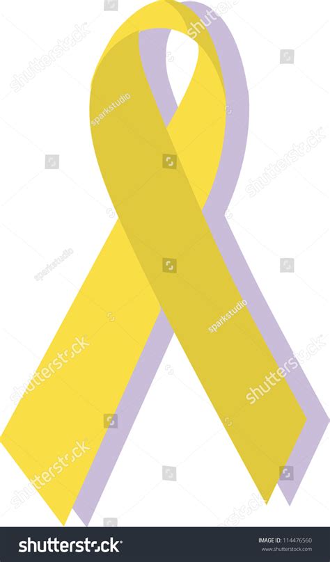 Yellow Ribbon Military Support Stock Illustration 114476560 - Shutterstock