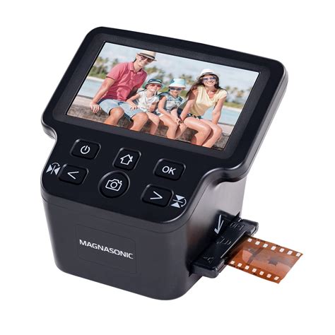 Magnasonic All-In-One 22MP Film Scanner with Large 5" Display & HDMI, Converts 35mm/126/110 ...