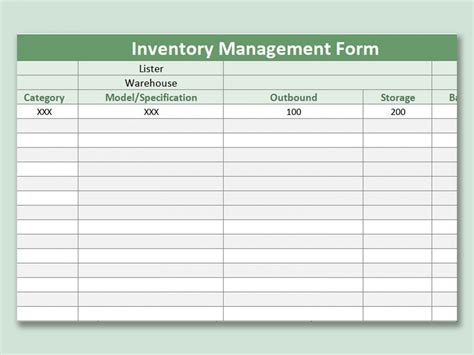 Stock Management Template