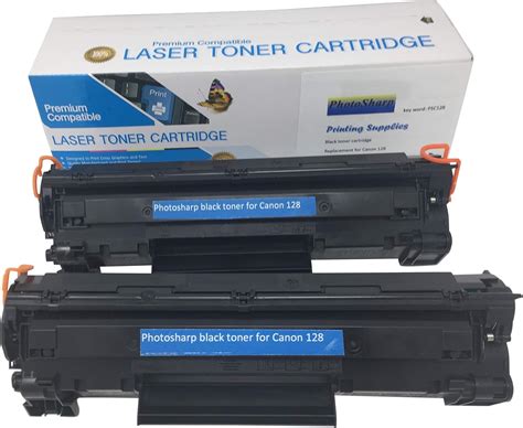 2 compatible replacement Cannon imageCLASS MF4770n black ink toner cartridge to replace Canon ...