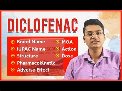 Diclofenac | Brand Name, IUPAC Name, Structure, MOA, Action, Dose ...