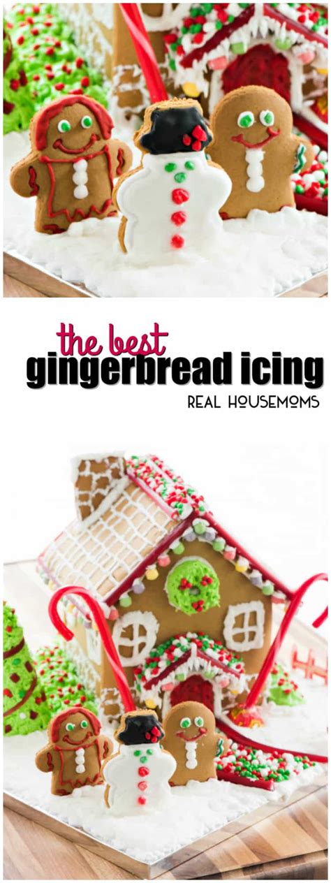 The BEST Gingerbread Icing - Gingerbread Glue -Real Housemoms