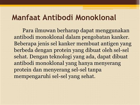 Manfaat Antibodi Monoklonal – Studyhelp