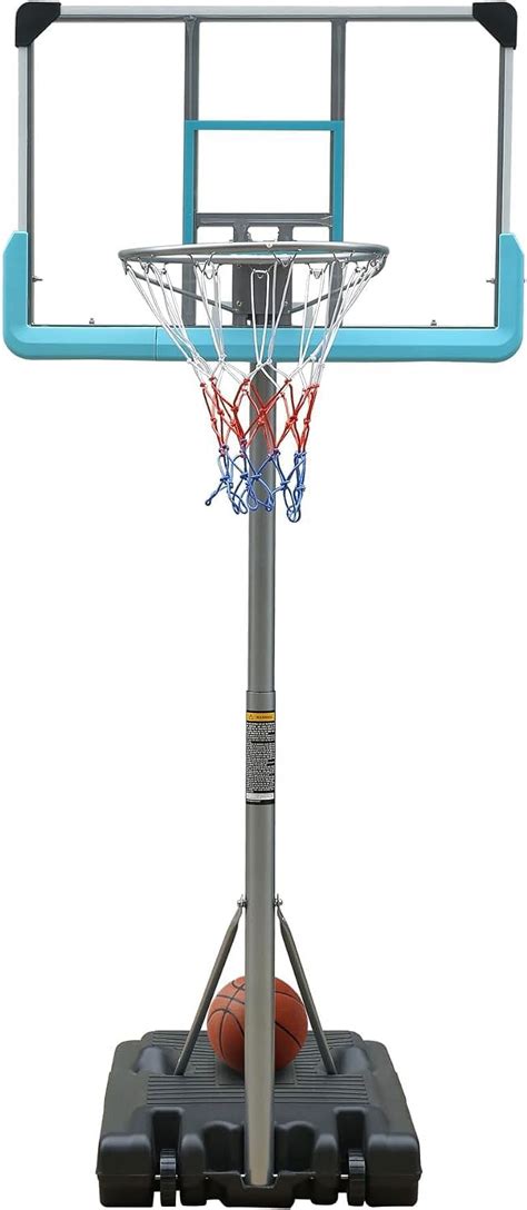 Westice Portable Basketball Hoop, Height Adjustable 3.9-6.4ft ...