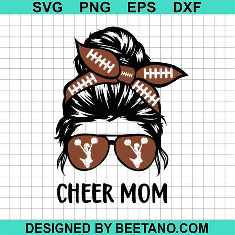 Cheer mom SVG, cheer mom face SVG