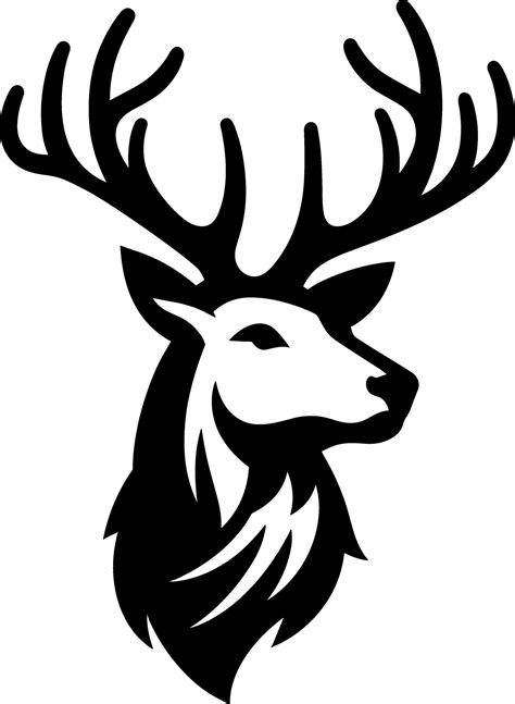 Stag Buck Deer Head 36355497 Vector Art at Vecteezy