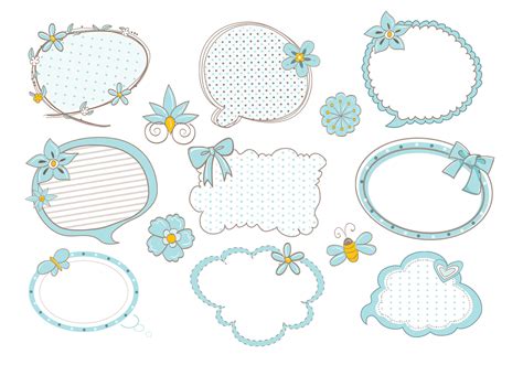 Cute Doodle Speech Bubble Brushes Pack - Free Photoshop Brushes at Brusheezy!