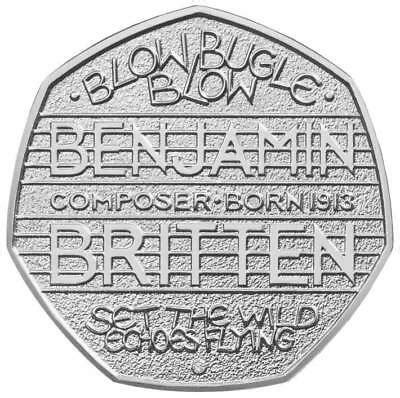 50p UK Coin Collectable Benjamin Britten 2013 Fifty Pence Coin Collectors Rare | eBay