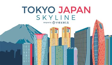 Tokyo City Skyline Vector Download