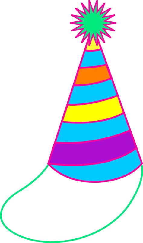 Colorful Party Hat - Free Clip Art