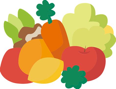 Fruits and vegetables clipart. Free download transparent .PNG | Creazilla