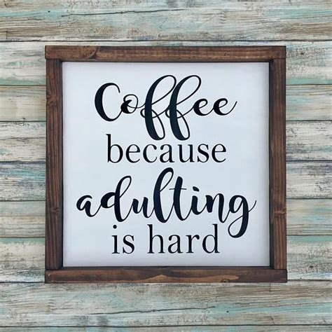 This is so true. | Coffee signs, Coffee signs diy, Farmhouse coffee bar